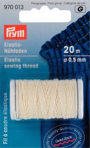 Accessori per il cucito / Mercerie :: Prym :: il filo :: Filo per cucire  elastico, bianco grezzo - 0,5 mm, 20 m